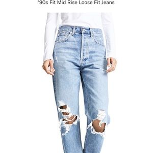 Agolde Fall Out 90’s Jeans 34